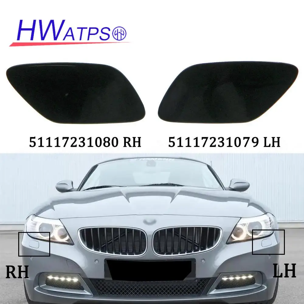 HWATPS Front Bumper Headlight Washer Nozzle Cover Cap 51117231079 51117231080 For BMW Z4 Series E89 2009-2016 7231079 7231080