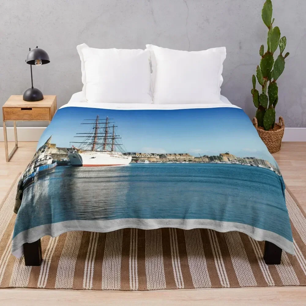 

Sea Cloud II at Saint Malo Throw Blanket Picnic Winter beds Luxury Thicken Soft Beds Blankets