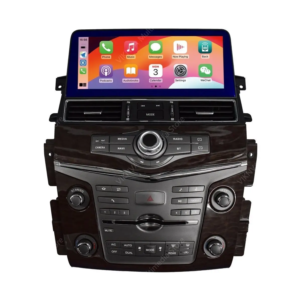 For Nissan Armada Patrol Royale SL Y62 QX80 QX56 2010-2020 Car Radio Stereo 128GB 12.3” Multimedia Player GPS Nav DSP Carplay