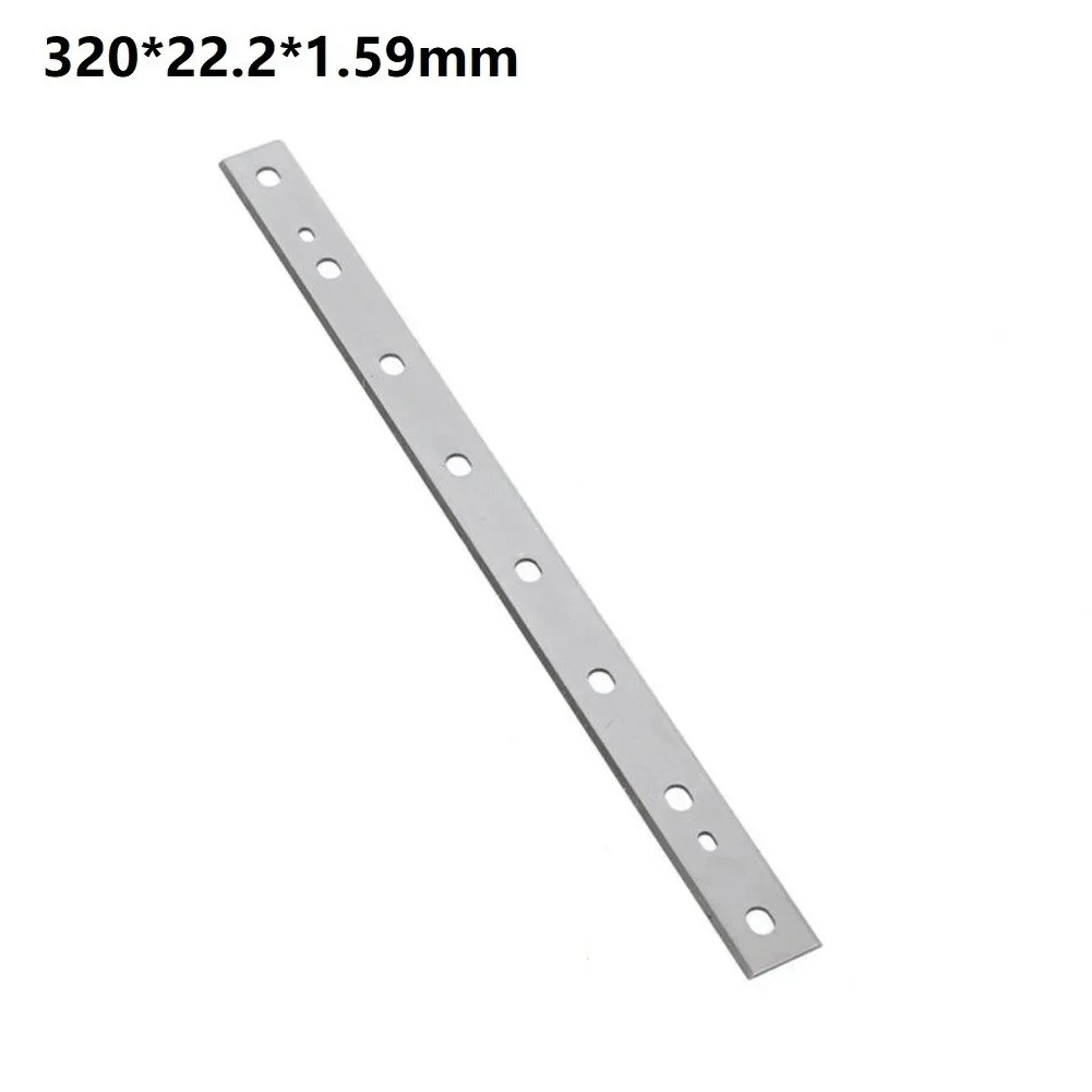 1 шт. лезвие для строгального станка 320*22,2*1,59 мм, запасные части из быстрорежущей стали, серебряное для проводного электрического строгального станка DW735, аксессуары для электроинструментов