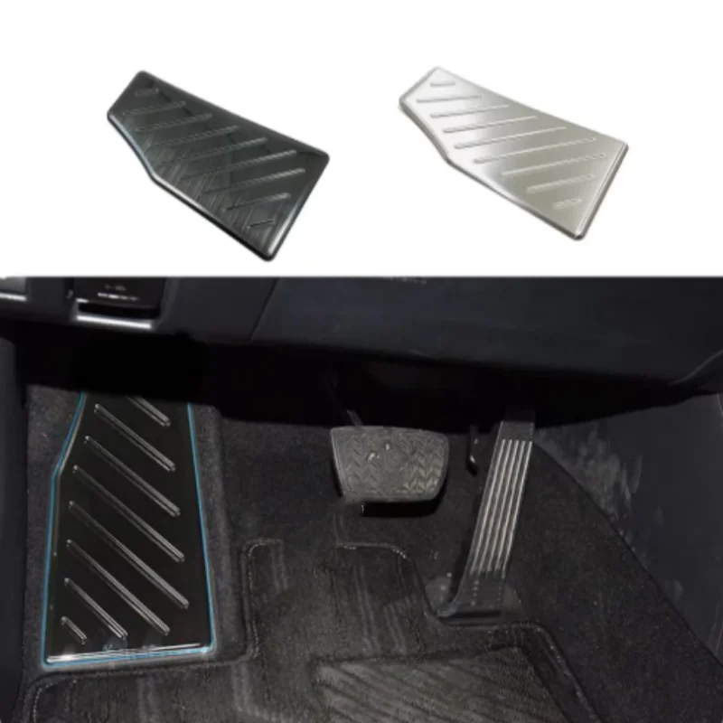 

Car Foot Rest Pedals Covers Trim Stickers For Toyota Rav4 2019-2022 Stainless Steel Frame Decoration Accessories 1Pcs