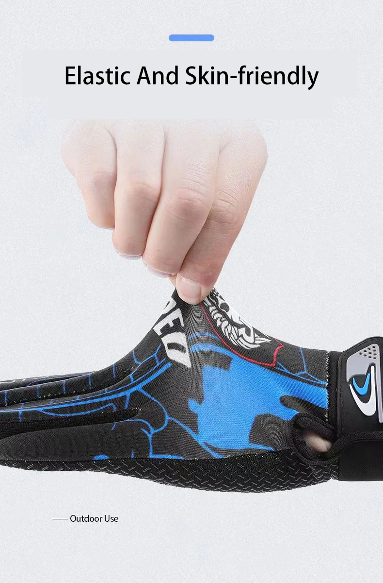Radfahren Handschuhe Männer Anti-slip Voll Finger Motorrad Frühling Herbst Handschuhe Wandern Angeln Touchscreen Outdoor Abenteuer Handschuhe – Detail 4