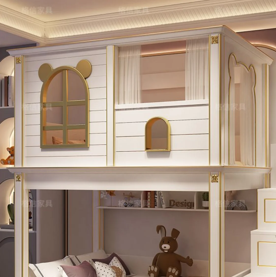 #Modern Minimalist Eco-Friendly Bunk Bed Comfortable Design For Multiple Sleeping Arrangements Bedroom Living Room For Children