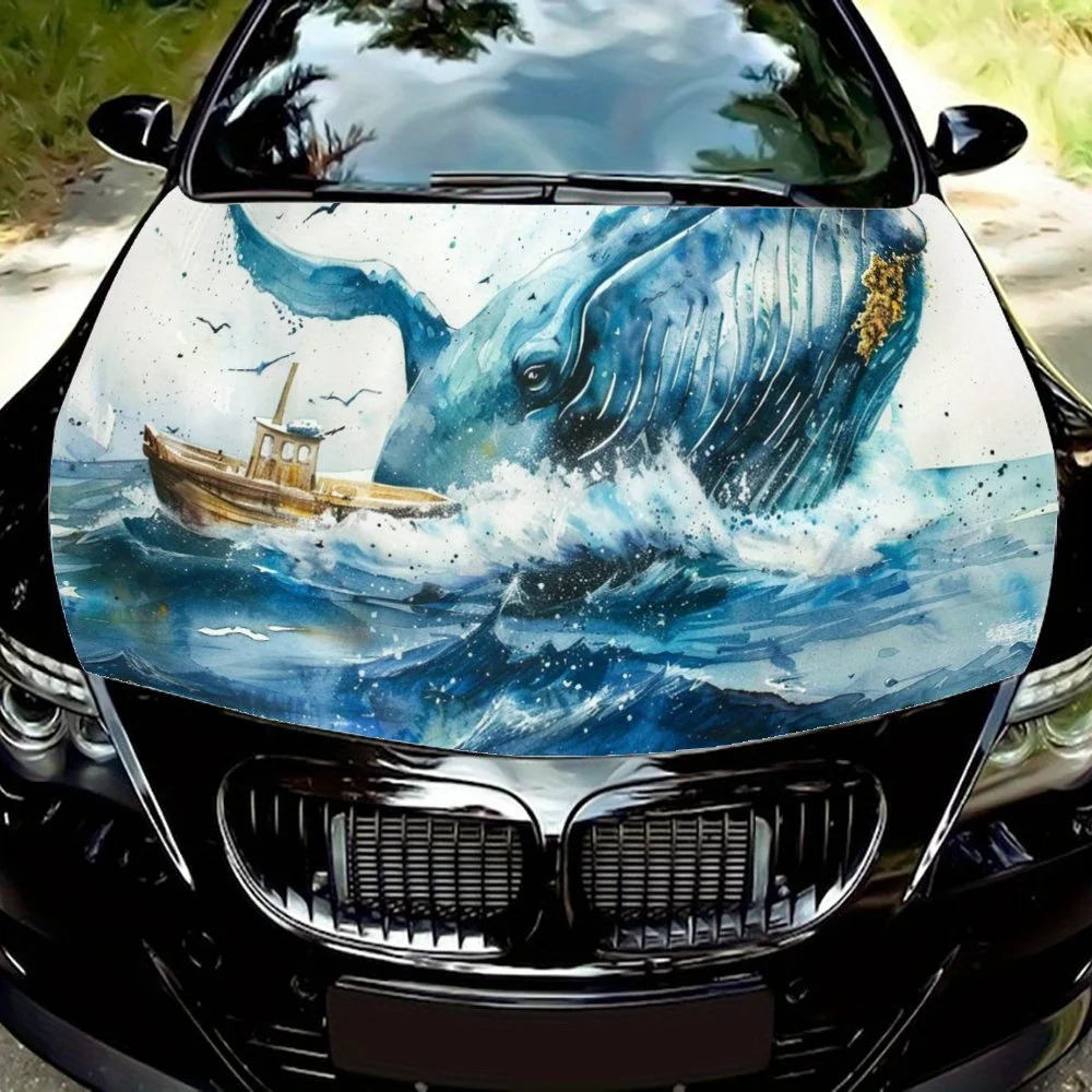 

Blue whale, ocean, whale, watercolor painting, dreamy, creature, artDecal Stickers for Car Covers Stickers for Decorating Car Co