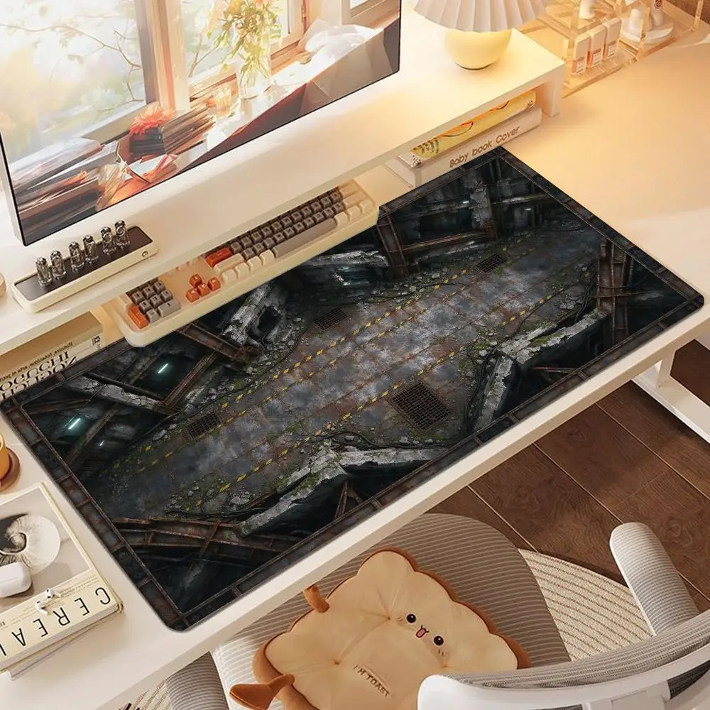 Dark Starry Altar Stairs Desk Mat Mouse Pad Precision Tracking Non Slip Base For Mystical Gaming Room