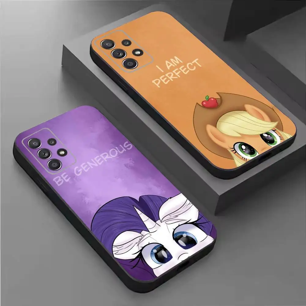 T-Twilight Sparkle and Friends Soft Black Phone Case for Samsung  S26,25,24,21,22,21,20,10,9,8,7,6Ultra,Plus,Fe, Lite