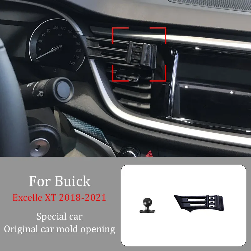 For Buick Excelle XT 18-21  Car Infrared Induction Mobile Phone Wireless Charging Bracket DIY Custom Pattern Navigation Bracket