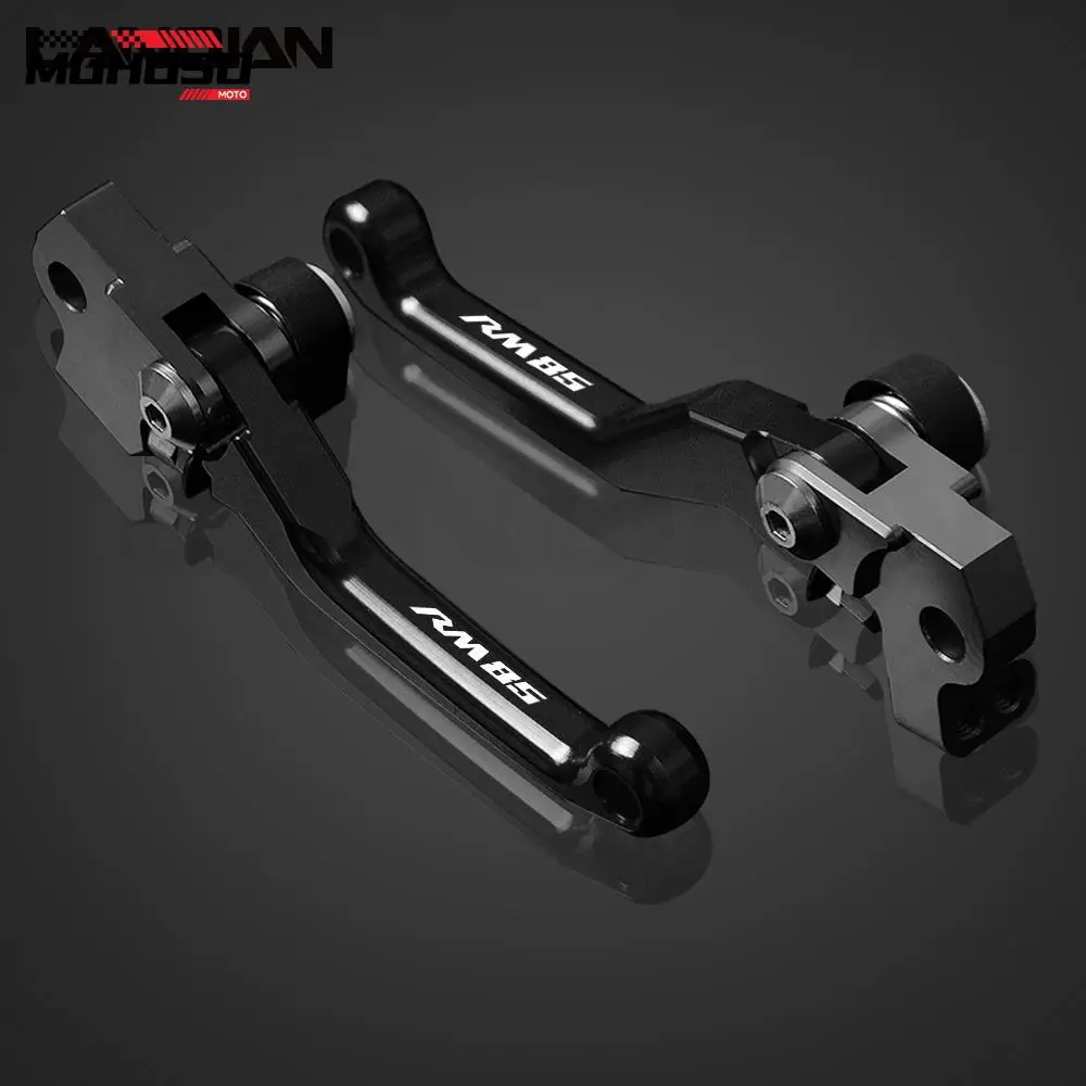 RM85 Brake Clutch Lever Dirt Pit Bike Brake Clutch Levers Grips For Suzuki RM85 RM 85 2005-2015 2011 2012 2013 2014 Accessories