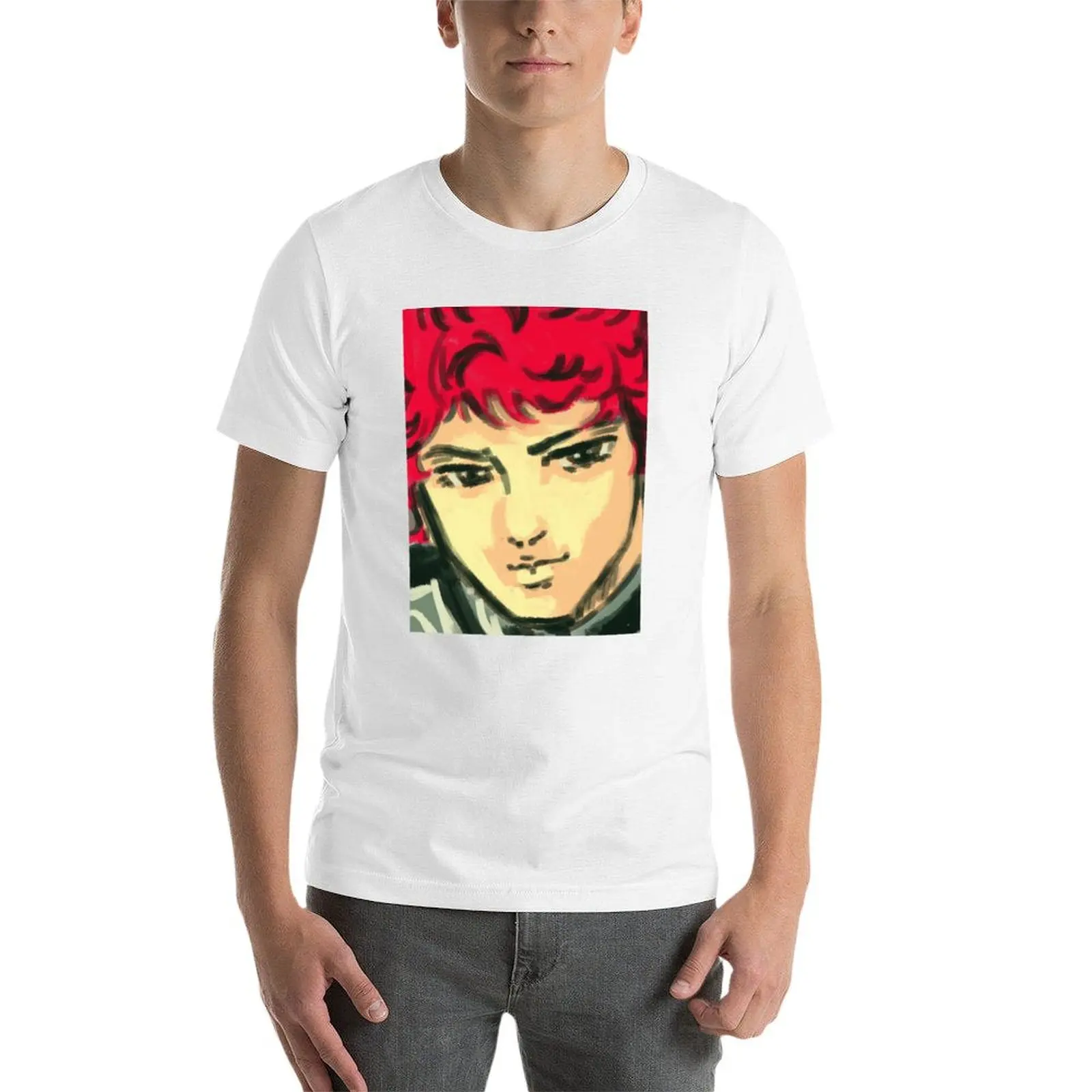 Siegfried Kircheis LOGH تي شيرت تي شيرت للرجال قطن رجالي جرافيك تي شيرت تي شيرت