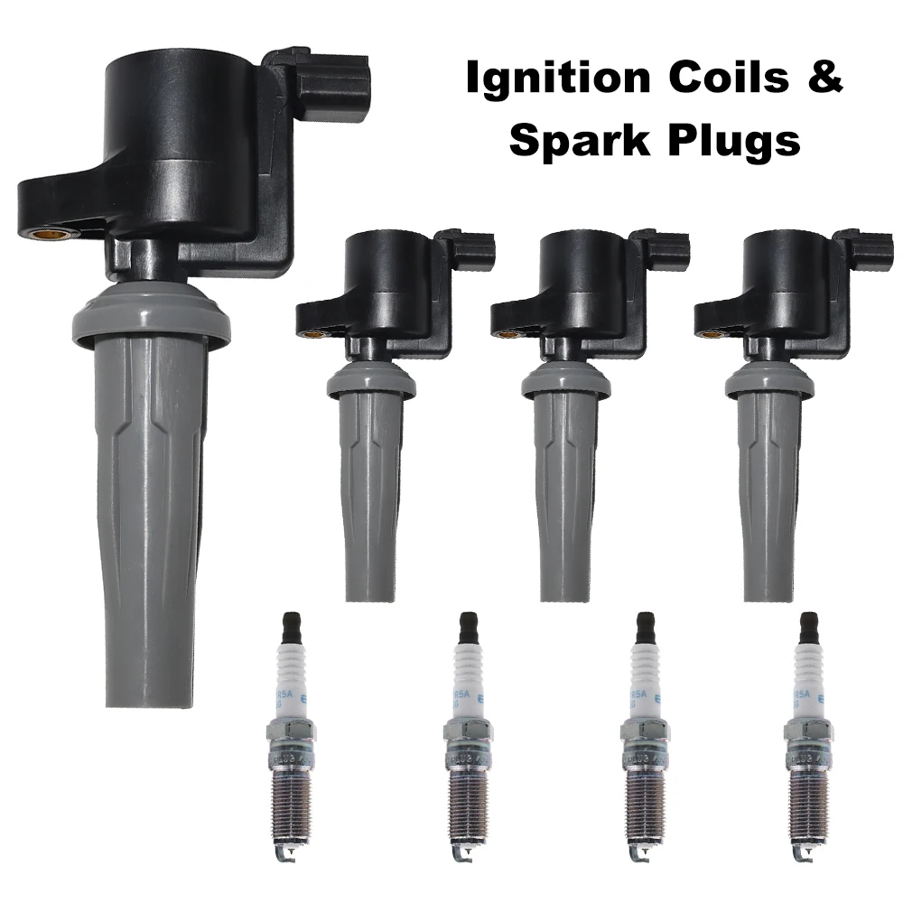 

Ignition Coils Spark Plugs Kit For FORD C-MAX MONDEO KUGA RANGER FUSION ESCAPE MERCURY MILAN UF621 9E5E12A366AA 9E5Z12029A DG522
