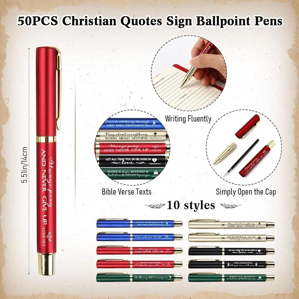 Bulk Christian Gifts: Spiral Notebooks, Sticky Notes, Ballpoint Pens, and Prayer Journals for Church Sunday School and Pastor Ap