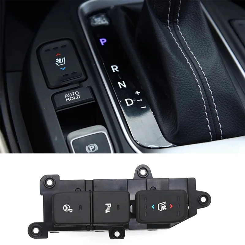 

2 Piece Electronic Handbrake Switch Seat Ventilation Heating Button Switch Assembly 93315-2W325 93310-2W315 ABS Car For Santa Fe