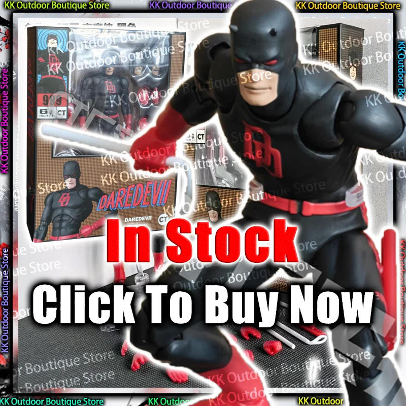 

In Stock Ct Toys Daredevil Black Mafex 223 Figure Comic Version Red SHF Anime Action Figure Figurine Statue Model Gifts Kid Toys