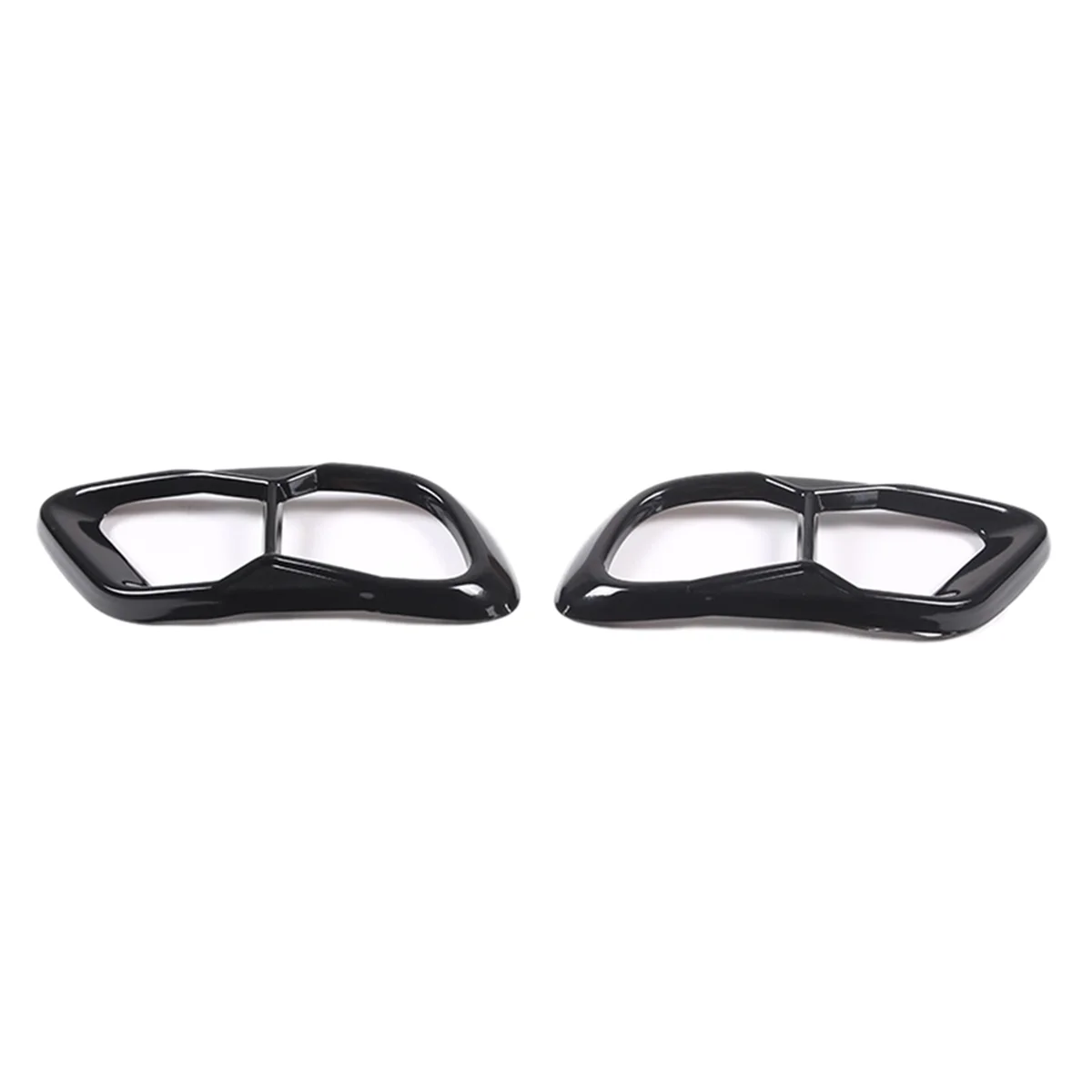 

For BMW X5 G05 X6 G06 X7 G07 2019-2022 (M60) Car Tail Muffler Exhaust Pipe Output Cover Trim Accessories - Black