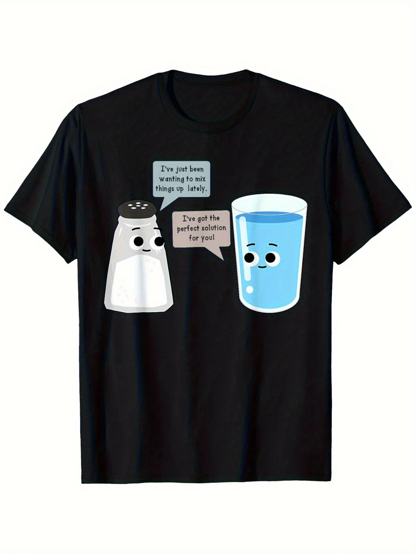 Science Teacher Student T-Shirt-Chemistry Biology Physics Lab Short Sleeve Shirt with Round Neck,Casual Academic Top Suitable