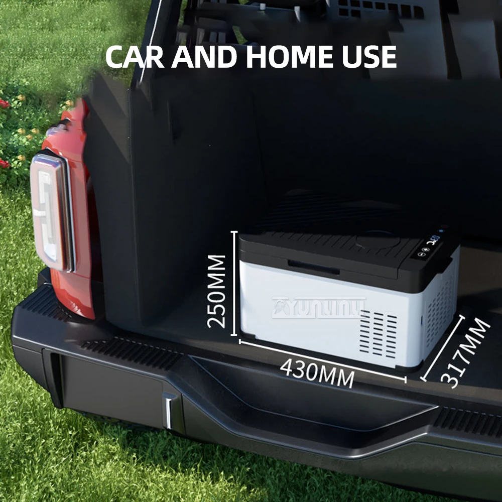 Geladeira para congelamento e preservação, portátil Compressor Cooler Box, refrigerador do carro, 12V, 18L