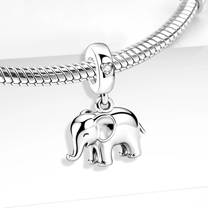 925 Sterling Silber Niedliche Tiere Weiße Tauben Schwäne Anhänger Perle DIY Armband Armreif Herstellung Geschenk Hochwertiger Feinschmuck – Detail 29
