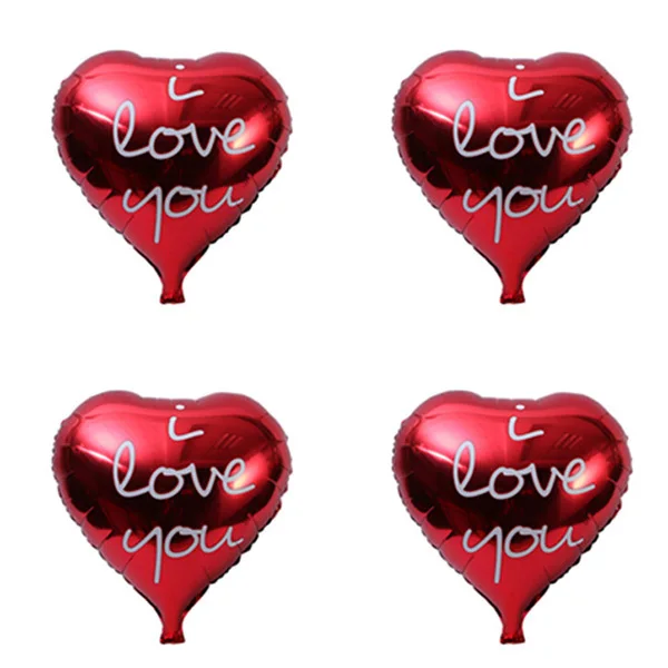 

Love Heart Aluminum Foil Balloon 18inch for Engagement Wedding Valentine's Day Party Decoration I Love You Balloon