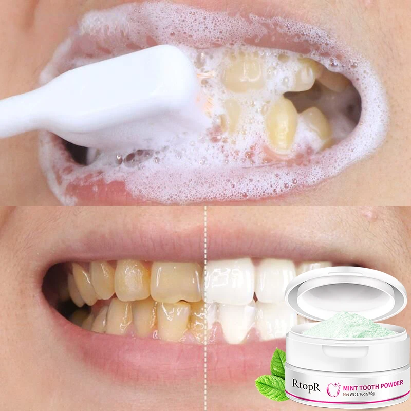 Dental Cleaning Powder Whitening Natural Toothpaste Pearl Essence Teeth Polishing Remove Plaque Brighten Clean Freshen Breath