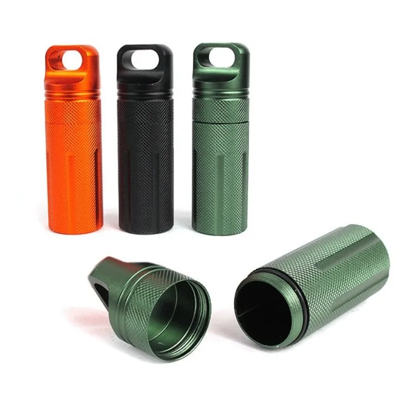 Aluminum Medicine Box Waterproof Seal Bottle Capsule/Pill Airtight  Outdoor Capsule