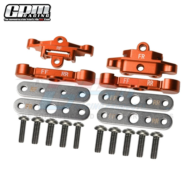 Barra de sujeción de brazo inferior delantero y trasero GPM Alu, montaje para TRAXXAS 1/10 Maxx 1/8 Maxx Slash