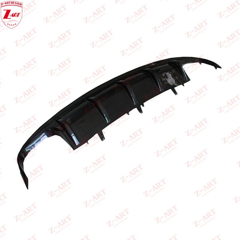 Z-2012-2015 ألياف الكربون الحقيقية S6 الناشر الخلفي لأودي A6 ألياف الكربون الخلفية ربط الشفاه الخلفية لأودي A6