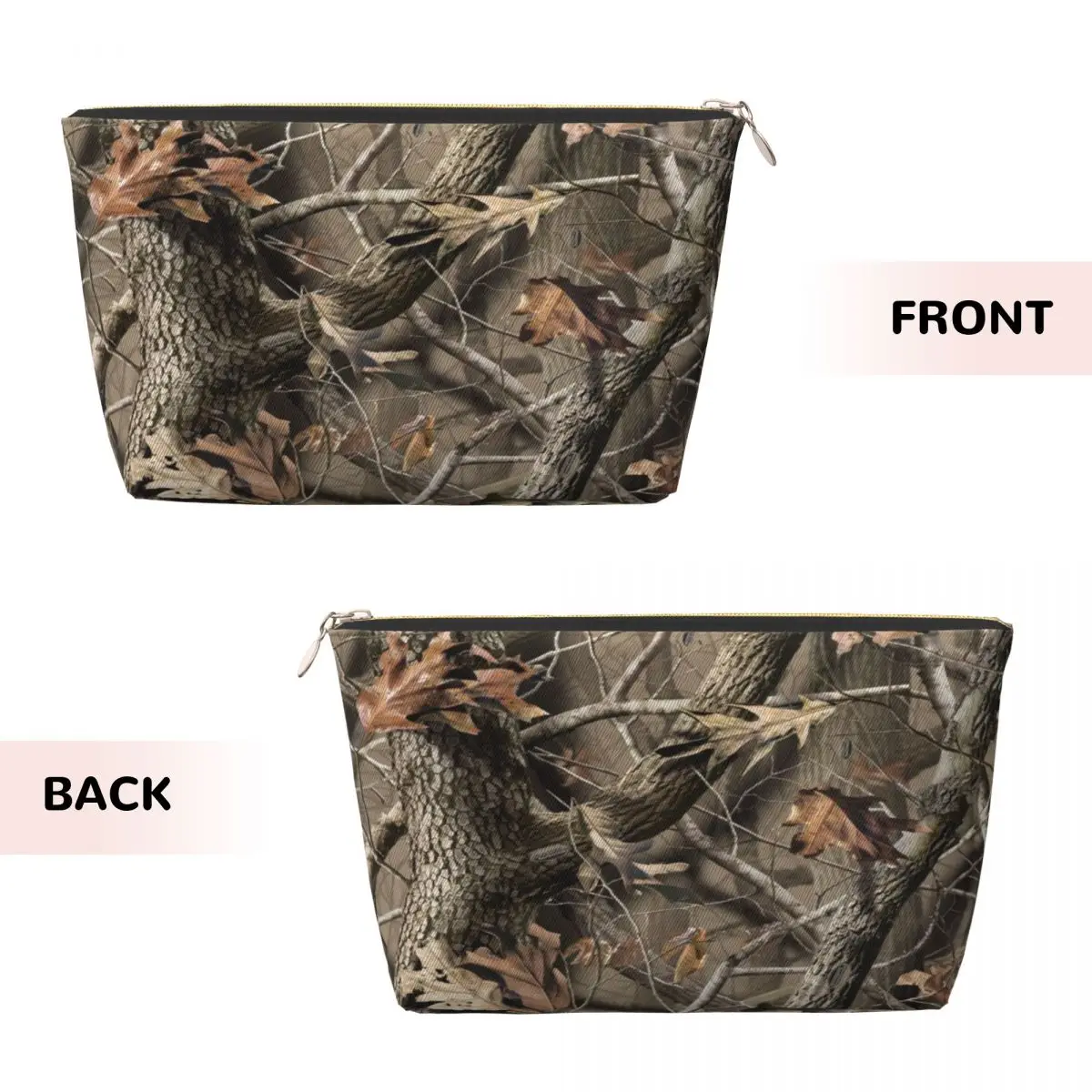 Custom Travel Real Tree Camouflage Camo Pattern Toiletry Bag Fashion Makeup Cosmetic Organizer Beauty Storage Dopp Kit Case