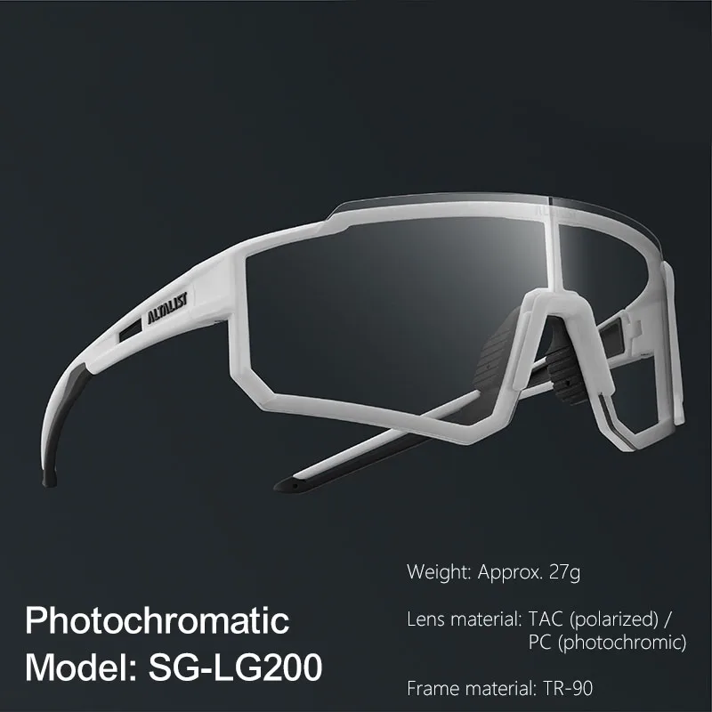 ウェア ALTALIST SG-KS200-PH & SG-KP100-PH ALTALIST)Photochromic Polarized Sports Glasses Cycling Running