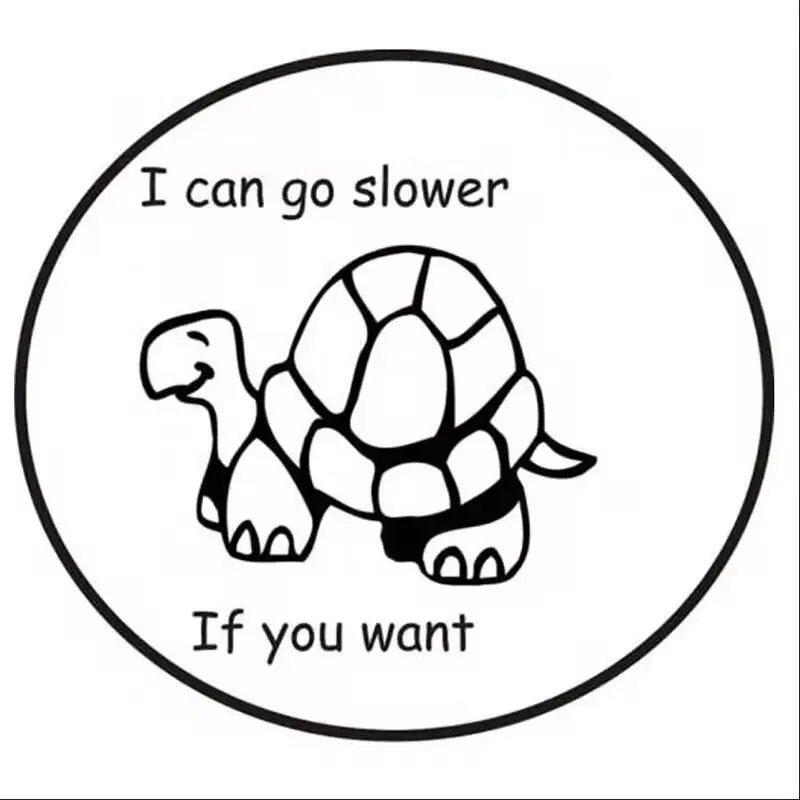 16 * 15CM cute little turtle shaped design, car window bumper, motorcycle accessories decoration, vinyl waterproof car sticker