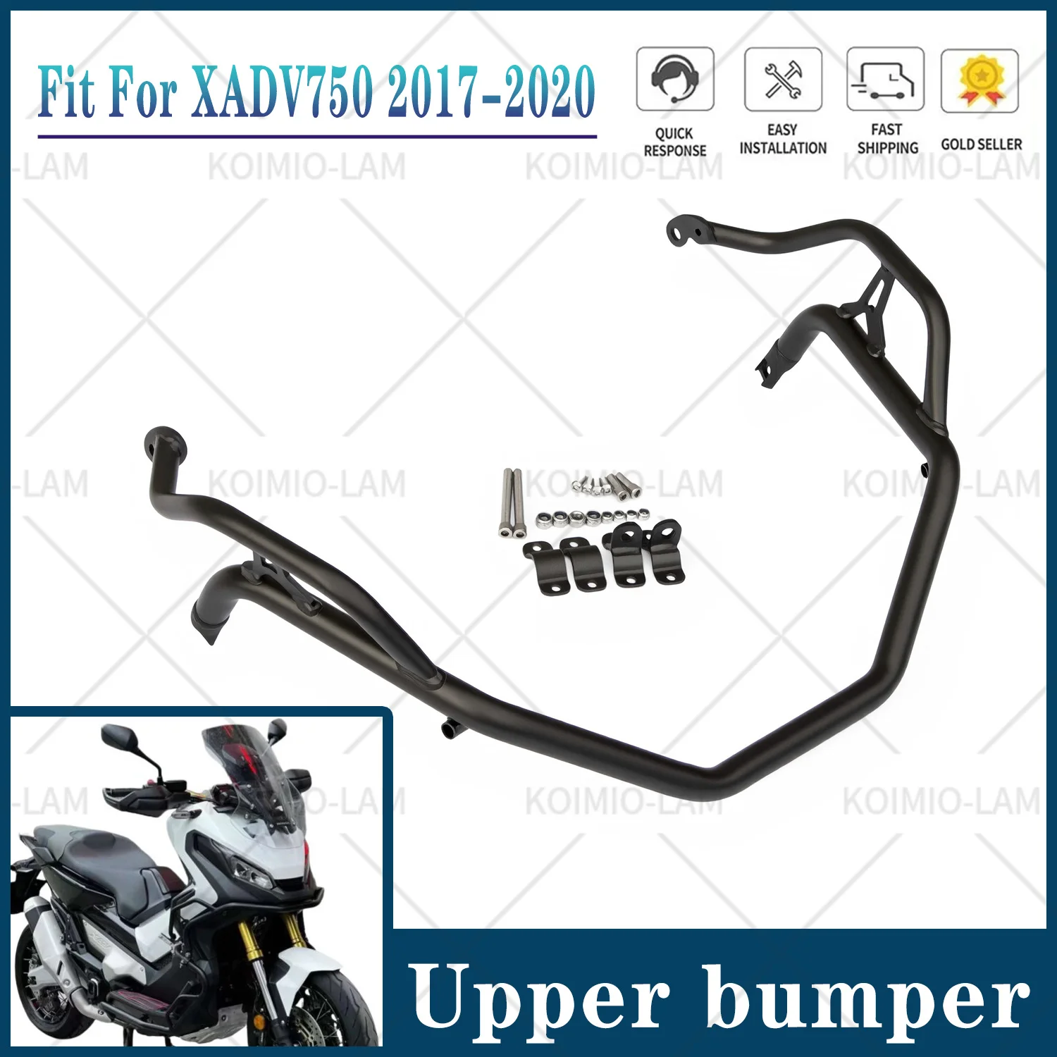 

Fit For HONDA XADV750 2017 - 2020 Motorcycle Upper Crash Bar Engine Frame Guard Bumper XADV 750 202