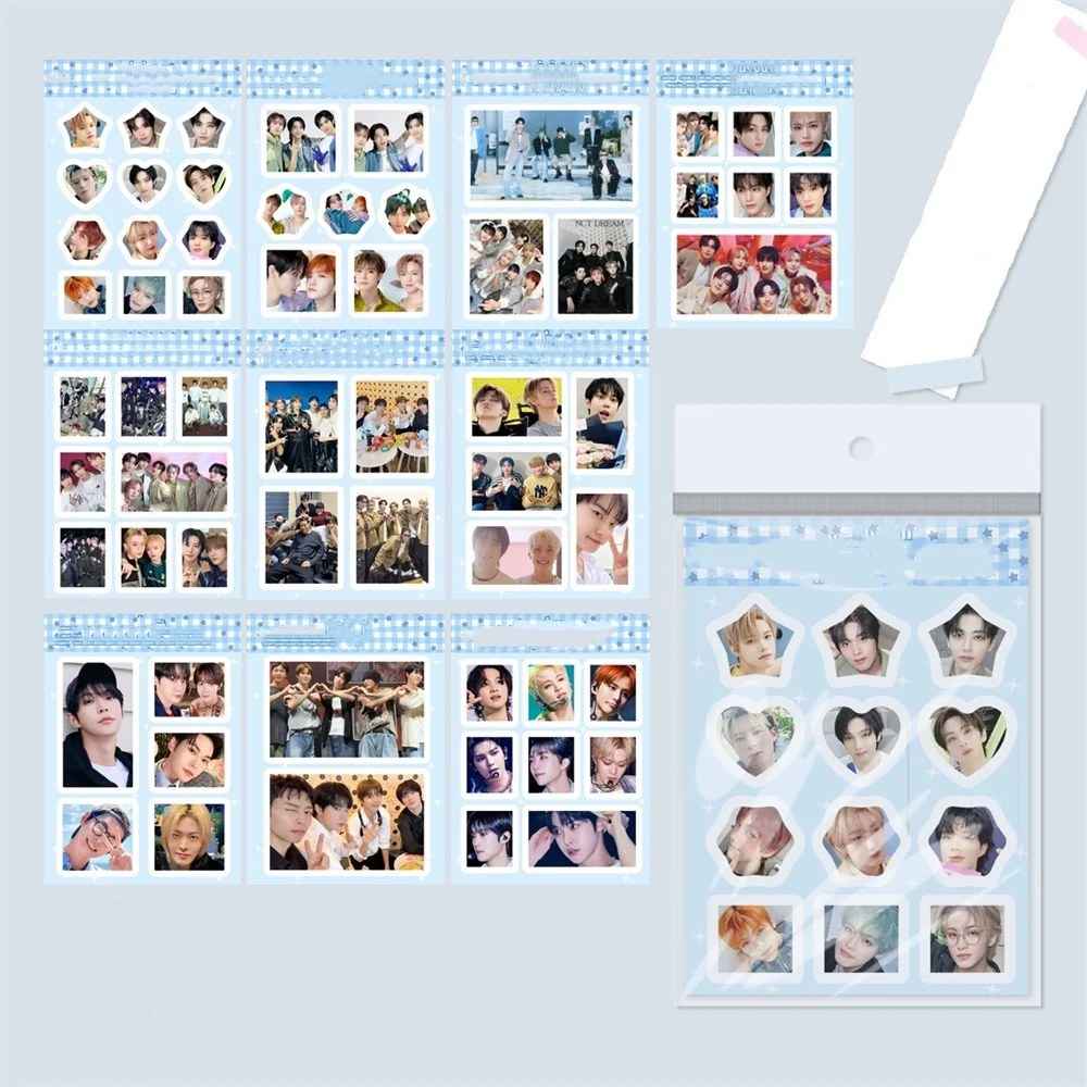 10 ชิ้น/เซ็ตไอดอลKpop GIDLE ITZY ZB1 BABYMONSTERสติกเกอร์ตกแต่งWONWOO KARINA Rickyแฟนของขวัญคอลเลกชัน
