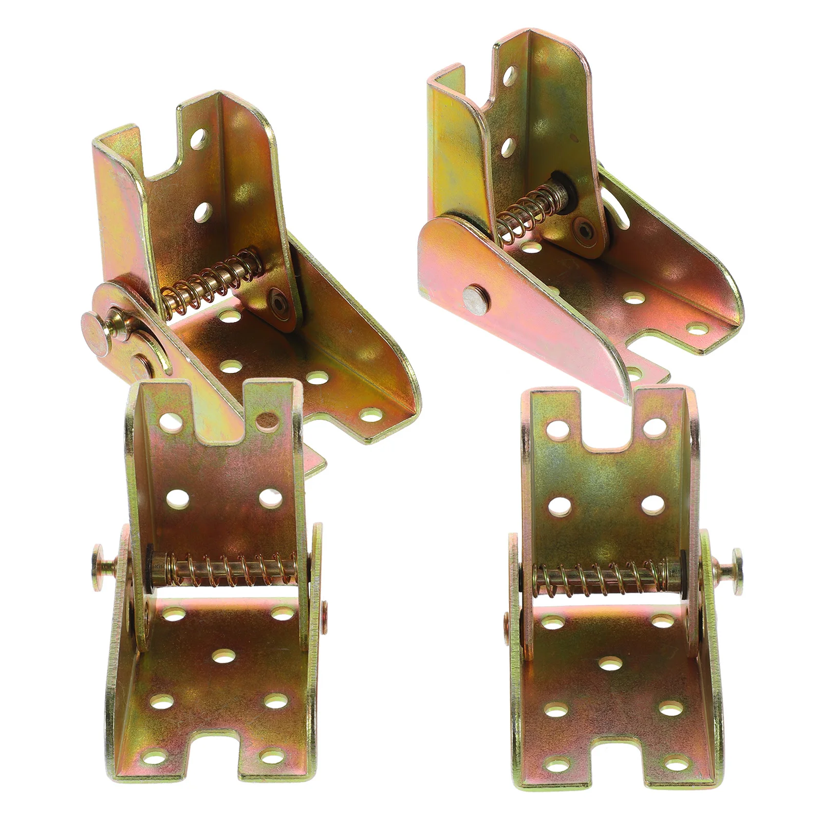 

4Pcs Self-Locking Folding Hinges Heavy Duty Table Leg Brackets Foldable Locking Furniture Desk Hinge 90 Degree Stable Support