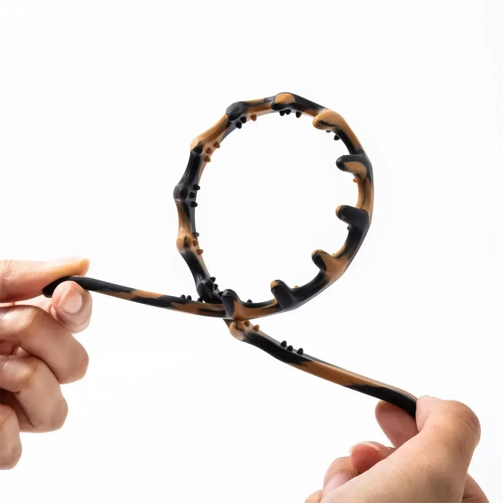 Neue Silikon-Stirnbänder für Frauen, rutschfeste Kamm-Stirnbänder mit Zähnen, nicht bruchsichere Haarreifen für Haare, U-förmige Modeaccessoires – Detail 6