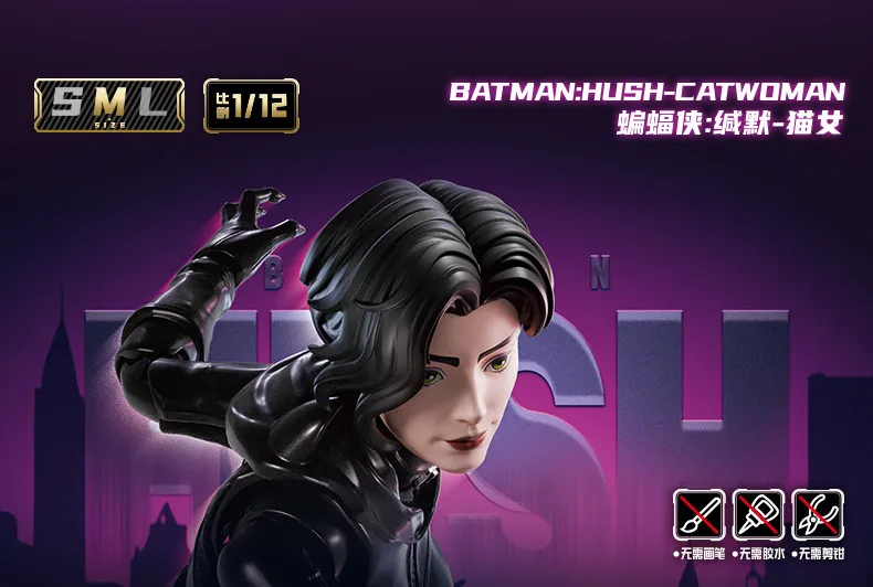 BLOKEES DC Champion Class Batman Hush Catwoman Harley Quinn Actionfigur, Sammlermodell, DC-Superhelden-Figur, zusammenbaubares Spielzeug, Geschenk – Detail 18
