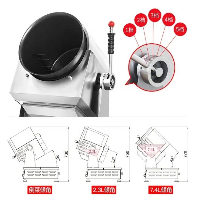 JUYOU Intelligent cooking Robot Wok Restaurant Automatic Peanuts Stirring Automated Cooking Machine