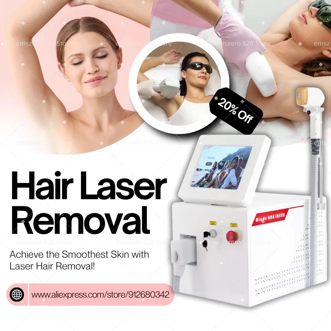 

Diode Laser Hair Removal CE Certified Ice Platinum 3 Wavelength 808nm 755 1064nm, Comfortable, Painless and Fast