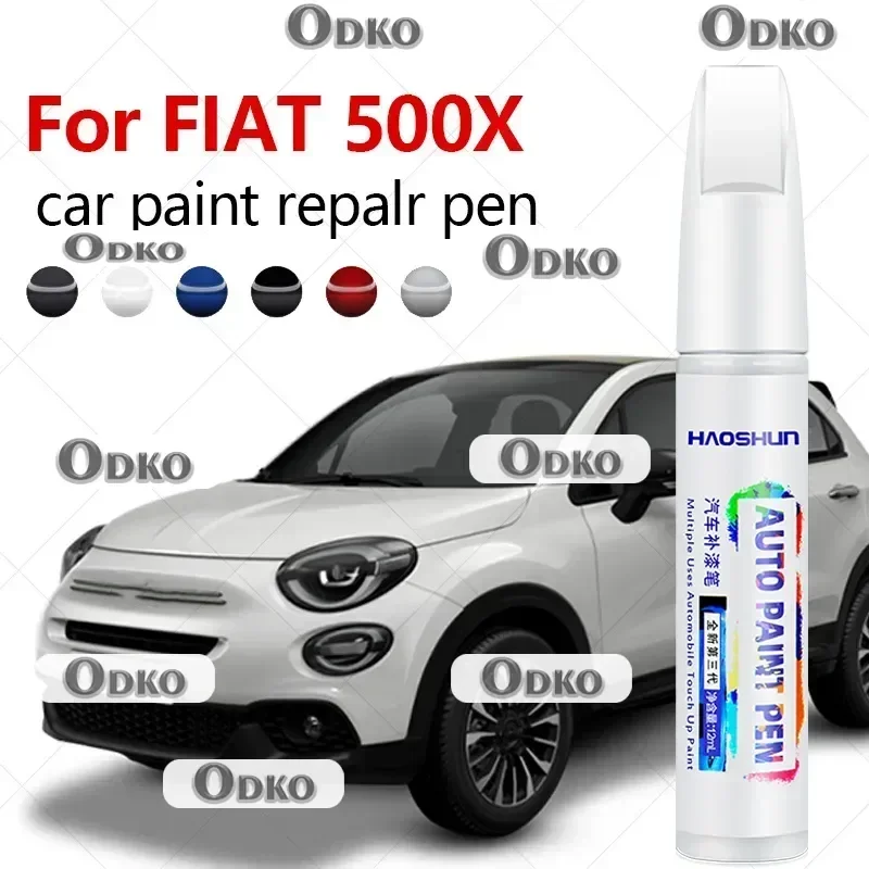 For FIAT 500X 2014-2025 334 335 Paint Repair Pen Touch Up Scratch Remover DIY Auto Accessories Black White Gray Green Yellow Red