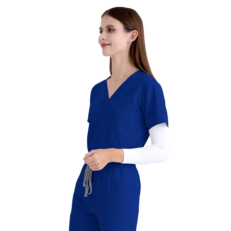 Wholesale Scrubs Uniforms Sets Medical Scrub Stretch Suit Healthcare Nursing Articles Unisex Surgical Uniforms Woman Men Uniform