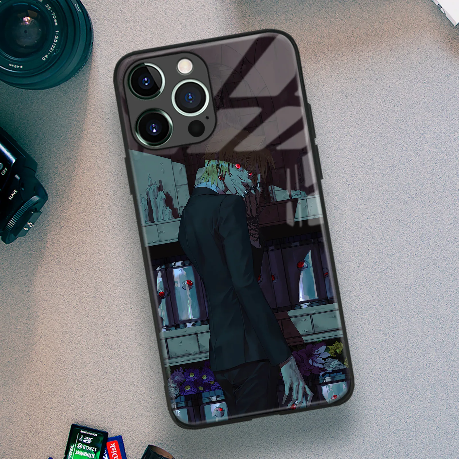 

Kurapika Drop Impact TPU Glass Manga Phone Protective Case for iPhone Xr Xs 12 13 Mini 11 14 15 16 Pro Max 7 8 15 16 Plus