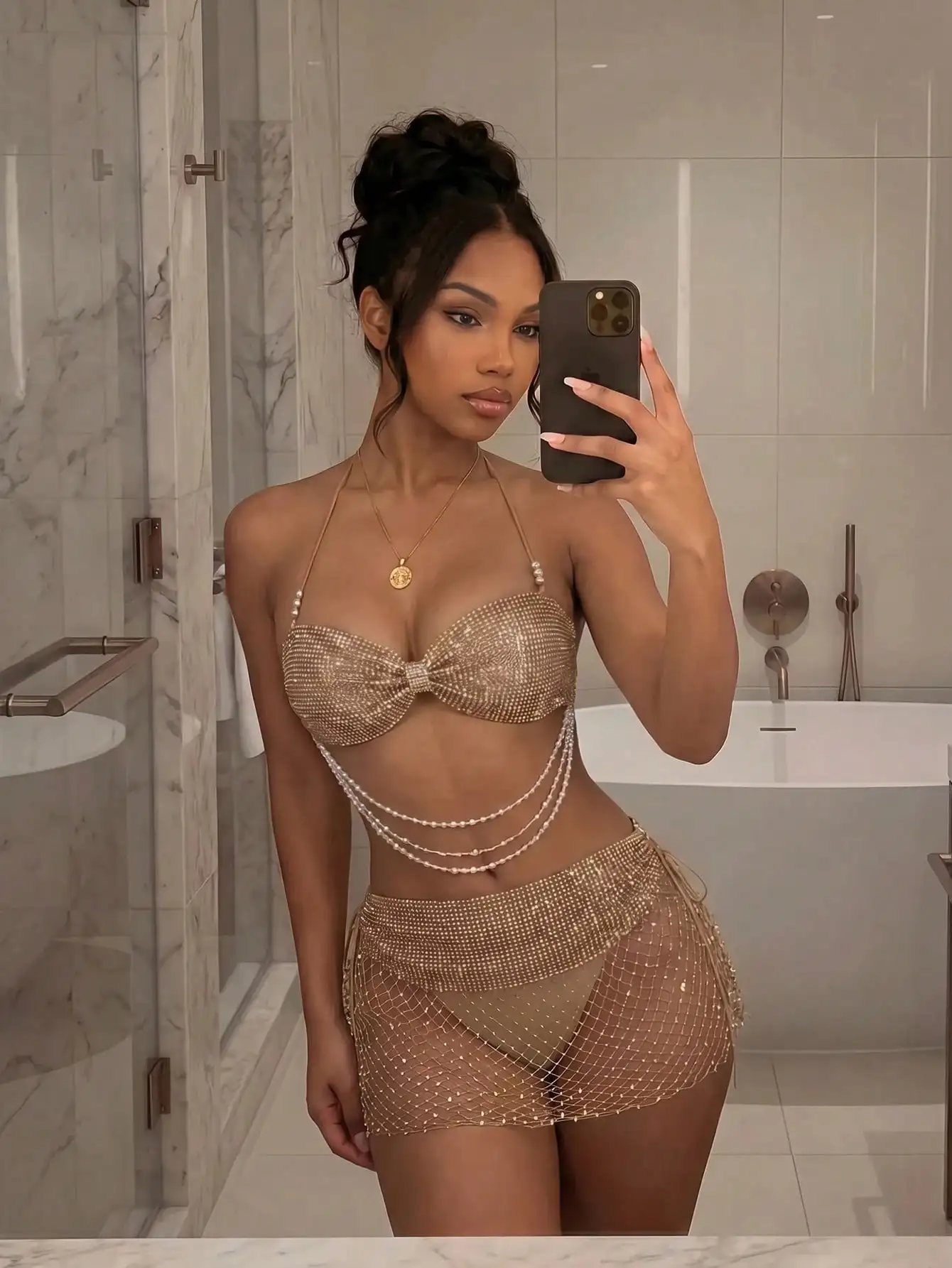 Women's 2 Pieces Party Set, Women's Music Festival Outfit, Carnival Costume, Sexy Sheer Backless, Perfect For Carnival Party