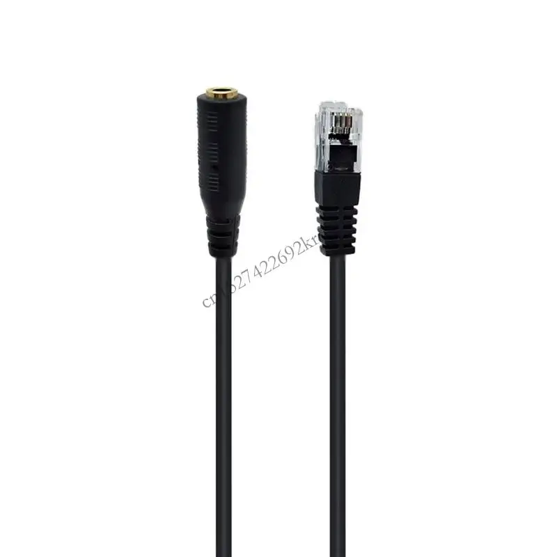 MultiDevice Headsets RJ9 to 3.5mm Adapter Cord For Computer To Telephone PVC Shielded Wire HassleFree Installation