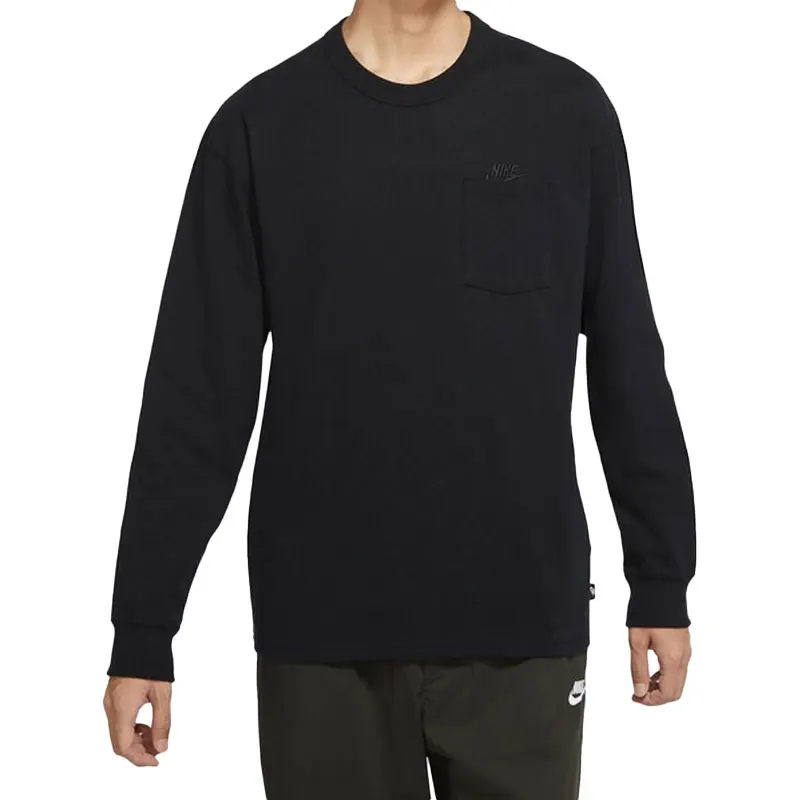 نايك حقيقية الخريف الرجال الرياضة تنفس عارضة جولة الرقبة البلوز بسيط DR7930-440