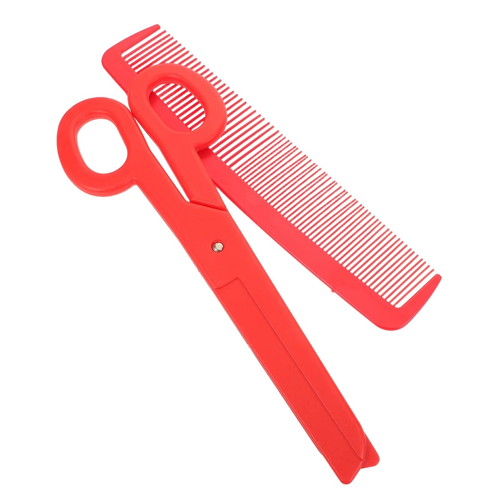 

1Set Giant Clown Comb Scissor Oversized Plastic Prop Lightweight for Carnival Cosplay Stage Performance Party Decorations