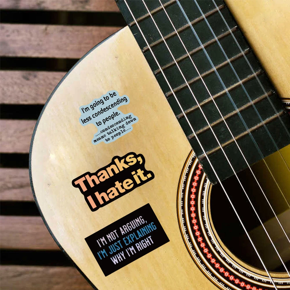 สติกเกอร์ลายตลก 55 ชิ้น สำหรับตกแต่งแก้ว กีตาร์ สมุดภาพ แล็ปท็อป ของขวัญ ของสะสม