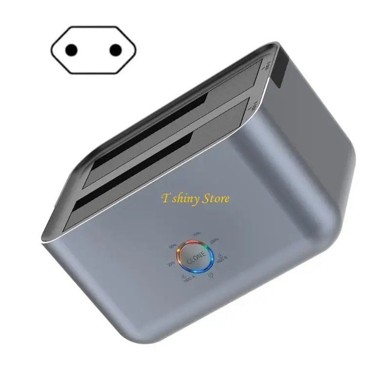 

N58F USB Type C SATA2.5IN и 3,5 дюйма Double Bay Do Drip Docking станции до 6 Гбит / с