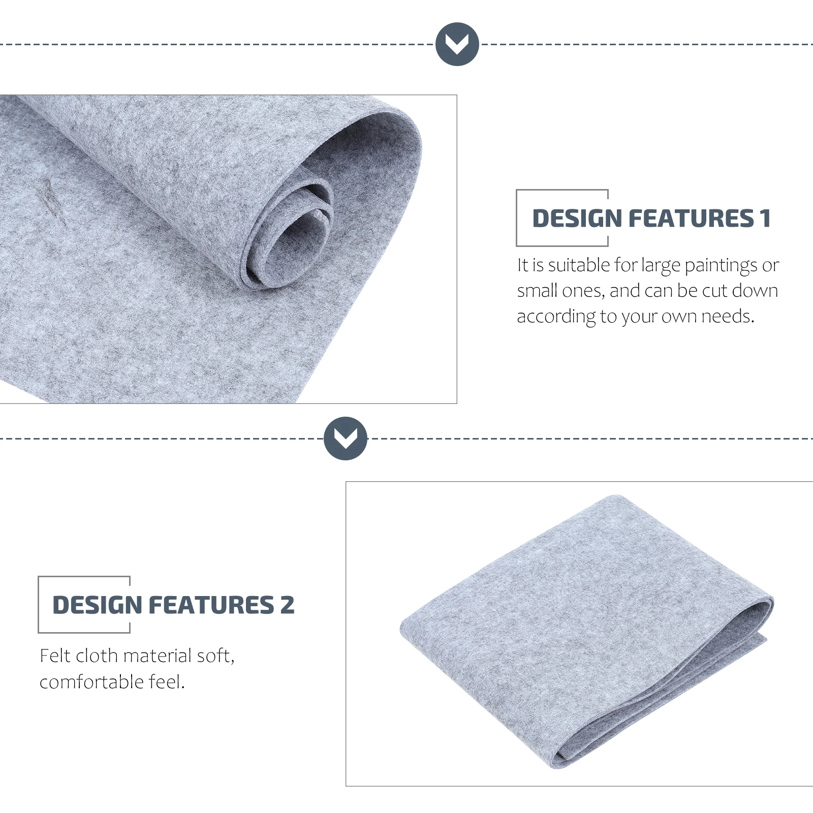 

Chinese Painting Felt Mat Lightweight High Grade Felt Writing Pad Durable Smooth Surface for Calligraphy Student School Office