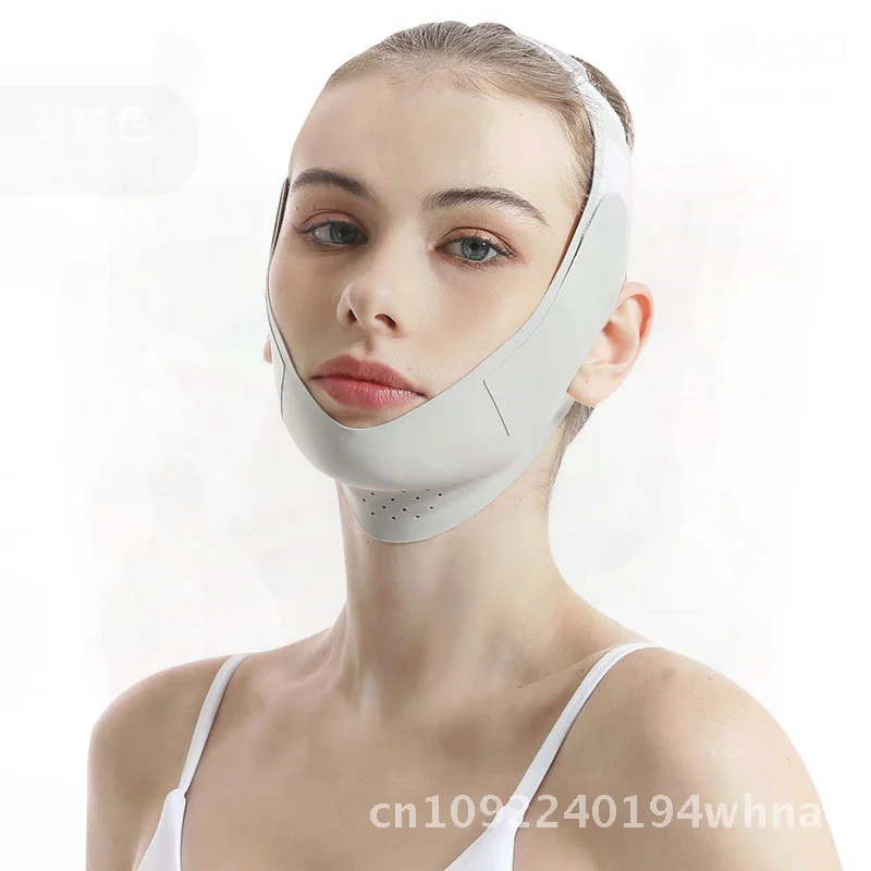 Máscara facial apertada, anti-flacidez, bandagem facial em v, linha de contorno, escultura, bandagem respirável para todos os usuários