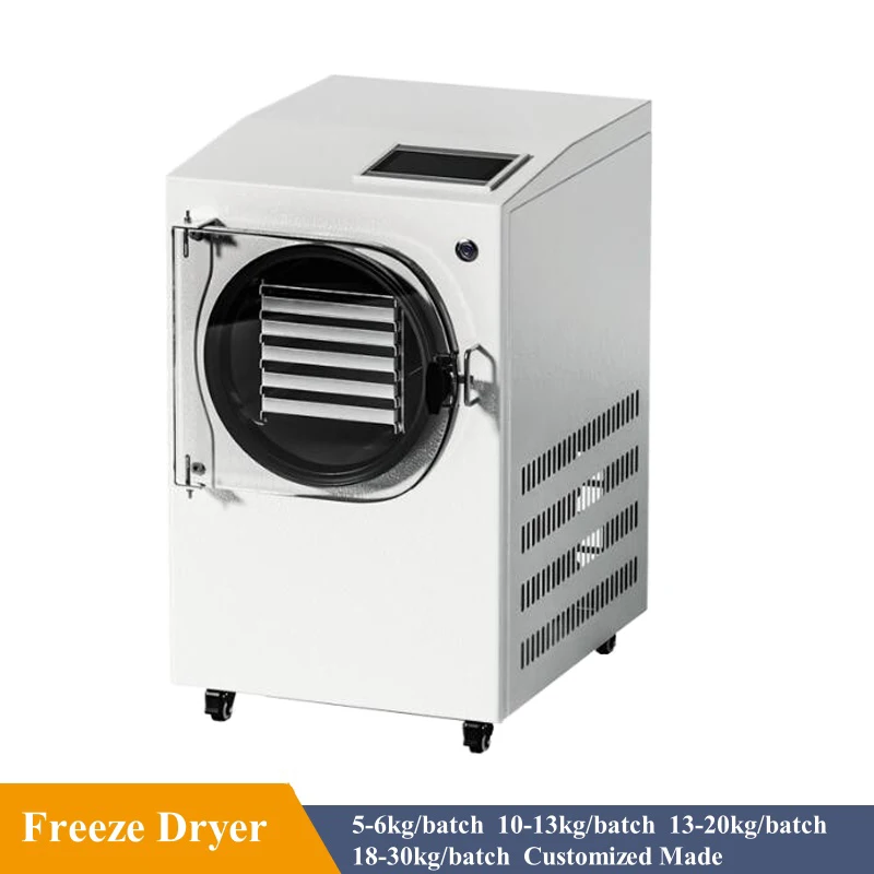 Liofilizador al vacío de 1200W, 5KG/lote, máquina de liofilización, liofilizador multifuncional para verduras, frutas, carne y alimentos para mascotas