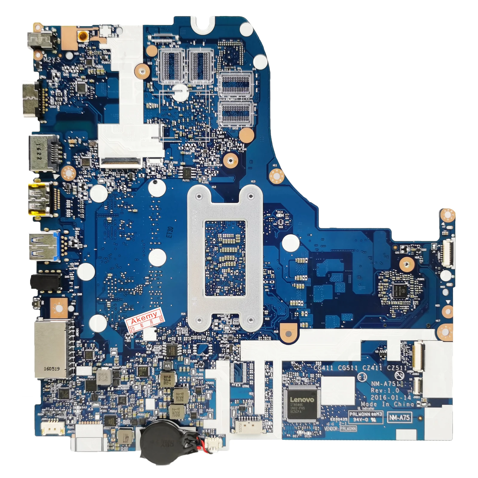 Pour Lenovo 310-15ISK 510-15ISK 510 310-15IKB carte mère NM-A751/NM-A981 avec CPU:4405/4415/I3/I5/I7 RAM/4G Ideapad NM-A751