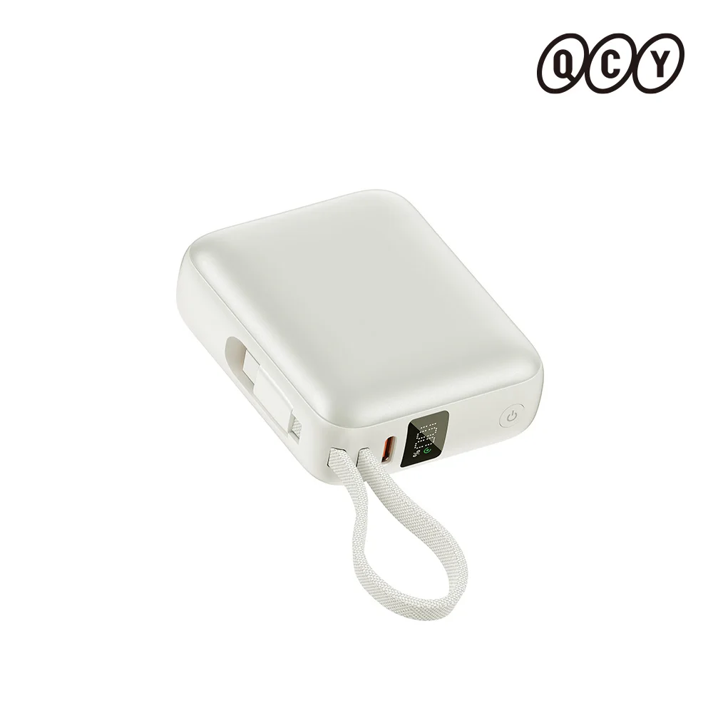 QCY 35W 기내반입 C타입 초고속 충전 대용량 갤럭시 보조배터리 10000mAh 화이트 썸네일 4